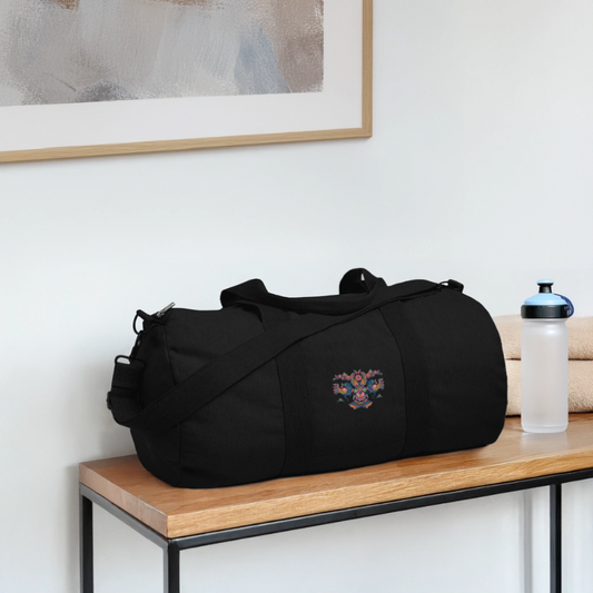 Stanley/Stella gerecyclede canvas sporttas - zwart