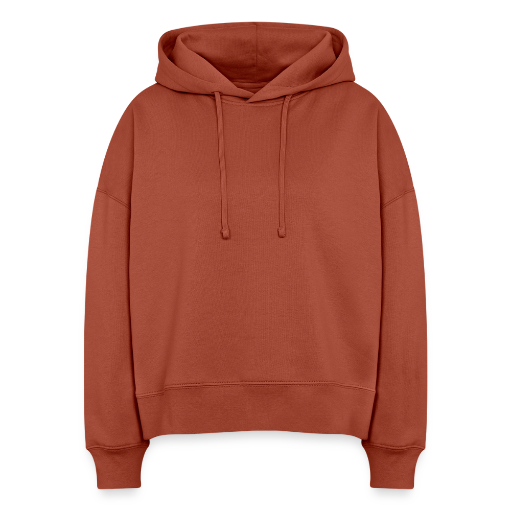 Stanley/Stella Vrouwen boxy bio hoodie Nora - terracotta