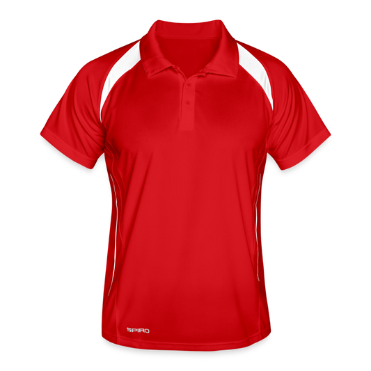 Mannen polo ademend - rood/wit