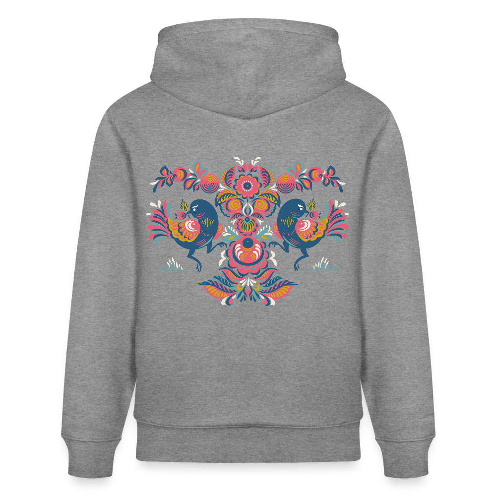 Stanley/Stella Uniseks bio-hoodie CRUISER - lichtgrijs gemarmerd