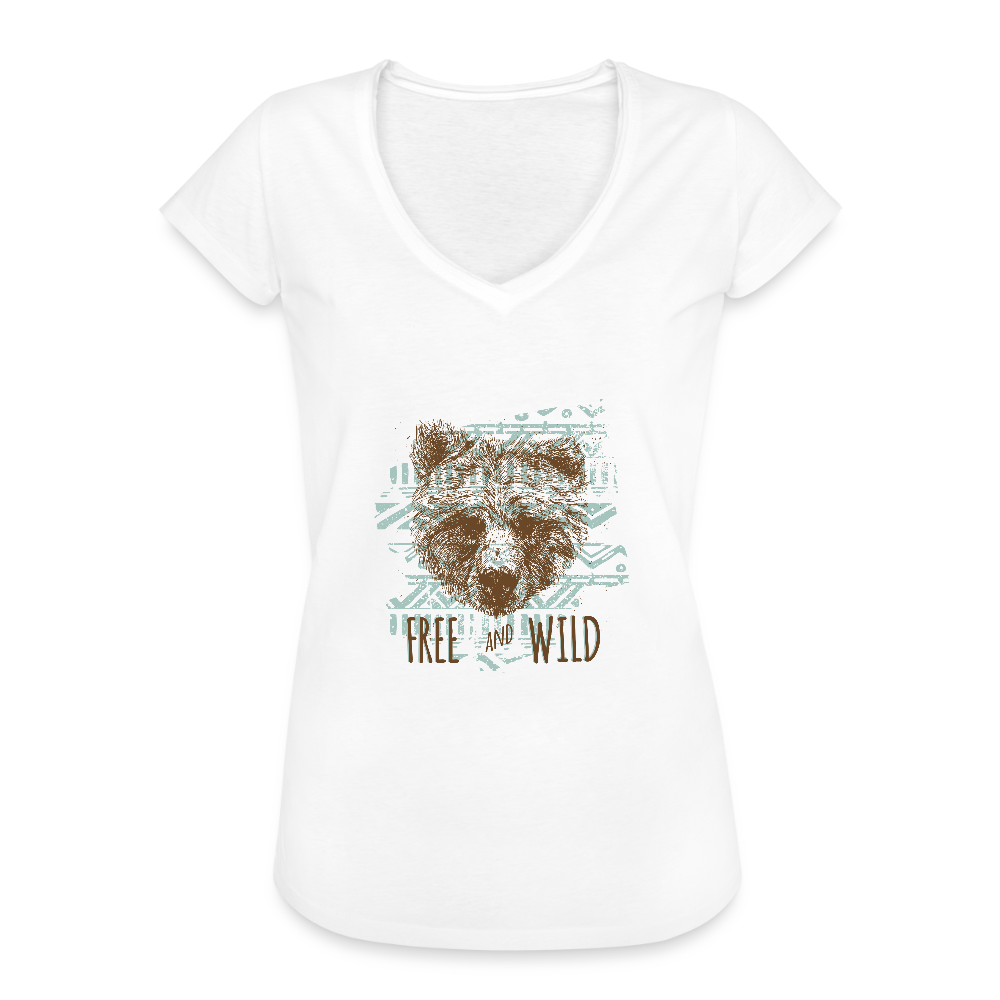 Vrouwen Vintage T-shirt - wit