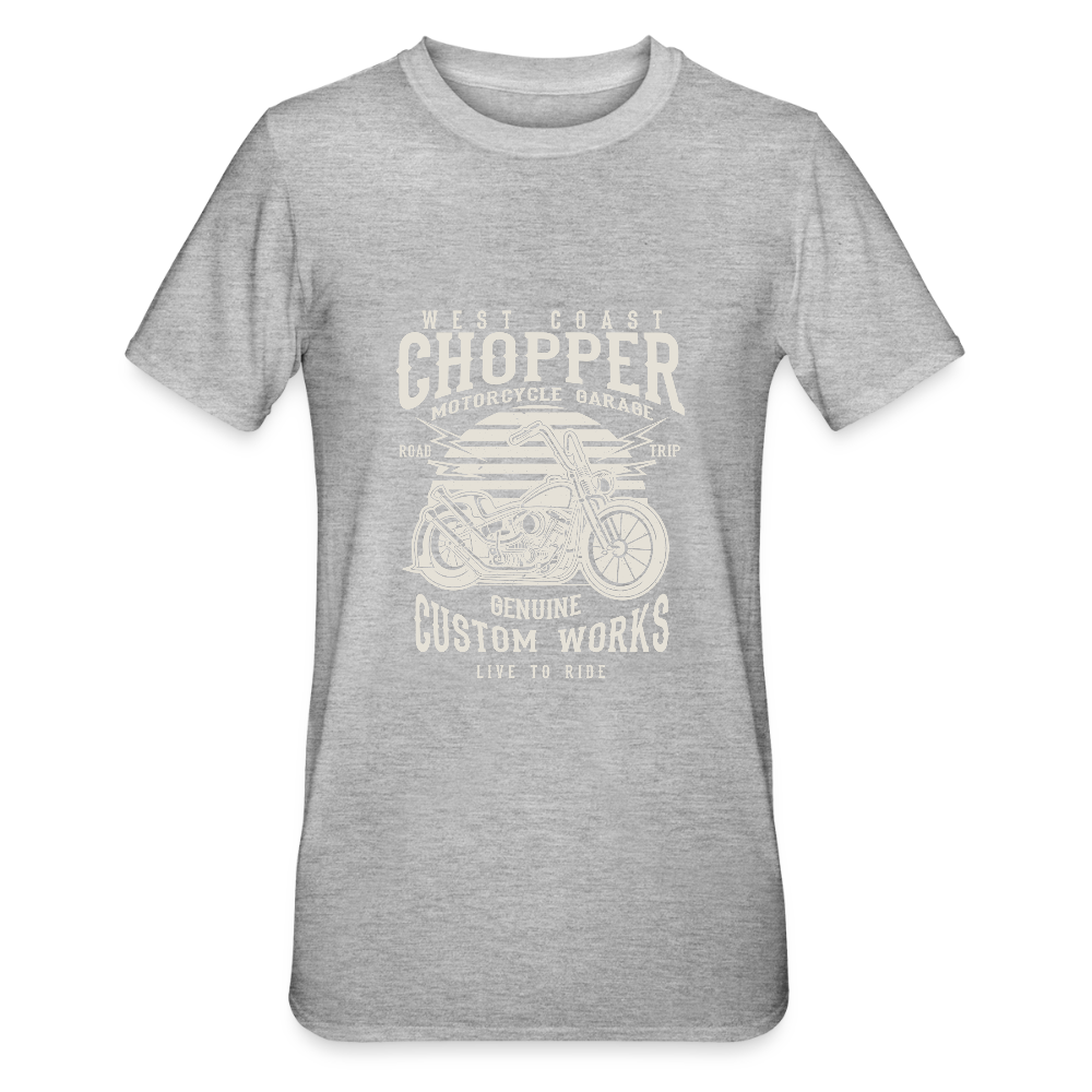 Unisex Polycotton T-shirt - grijs gemêleerd