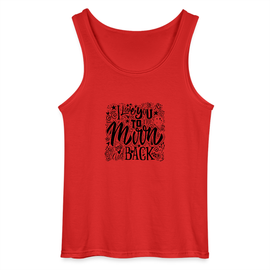 Gildan mannen tanktop - rood