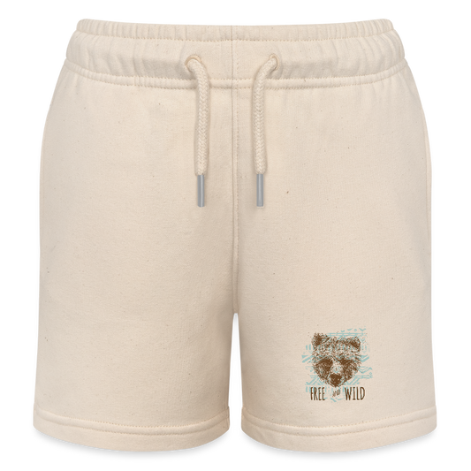 Stanley/Stella Kinder-bio-joggingshorts MINI BOLTER - witgrijs