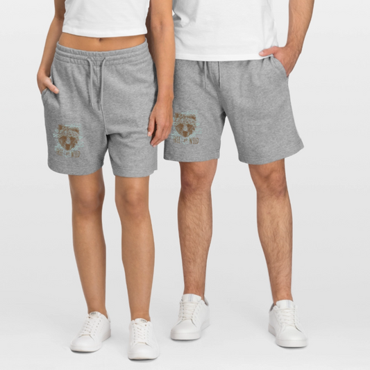 Stanley/Stella uniseks bio-joggingshorts Mover - grijs gemêleerd