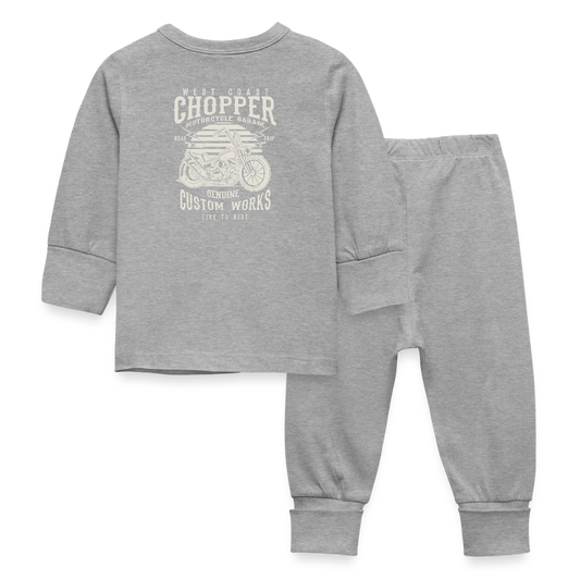 Baby-/kinderpyjama - grijs gemêleerd