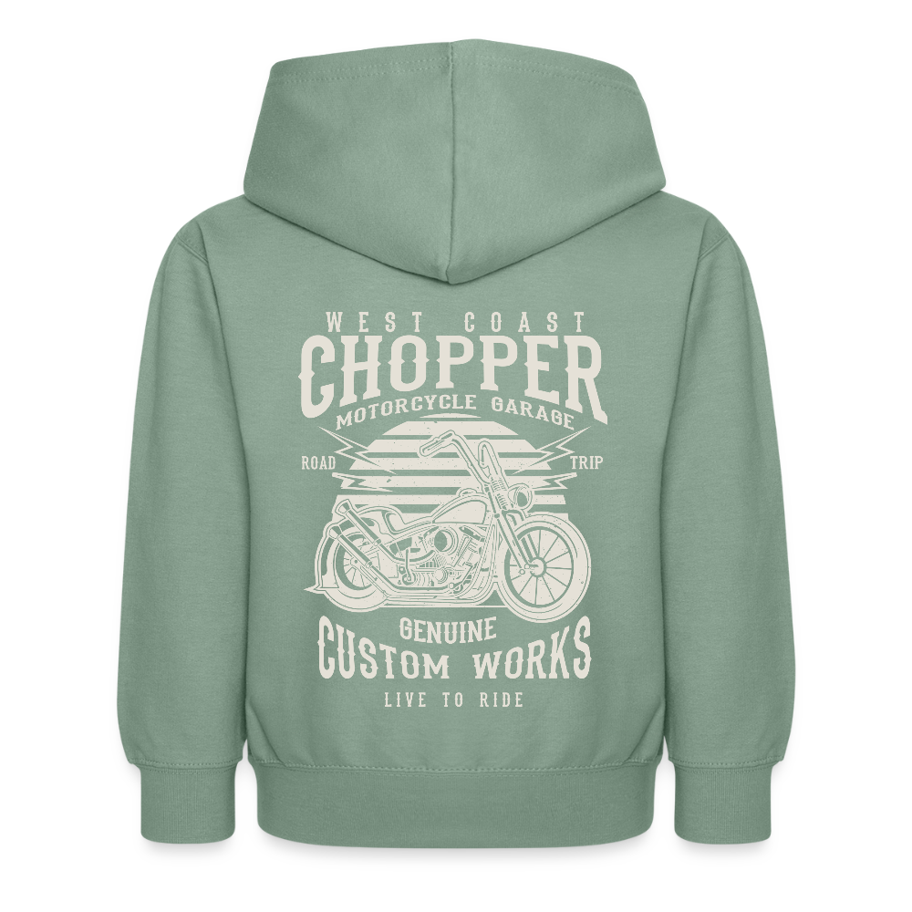 Kinderhoodie - grijsgroen