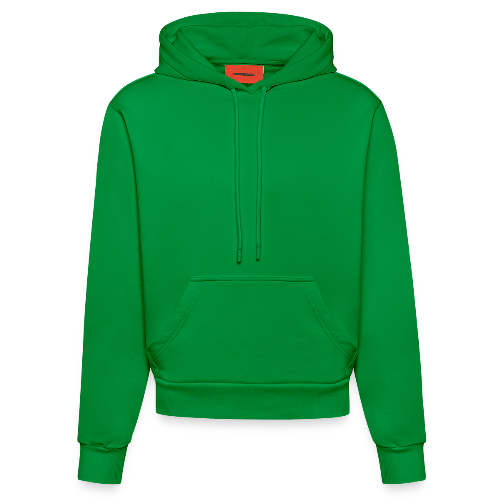 Organic fitted hoodie made in EU - City Green