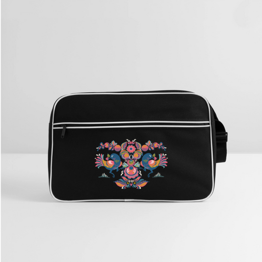 Retro-tas - zwart/wit