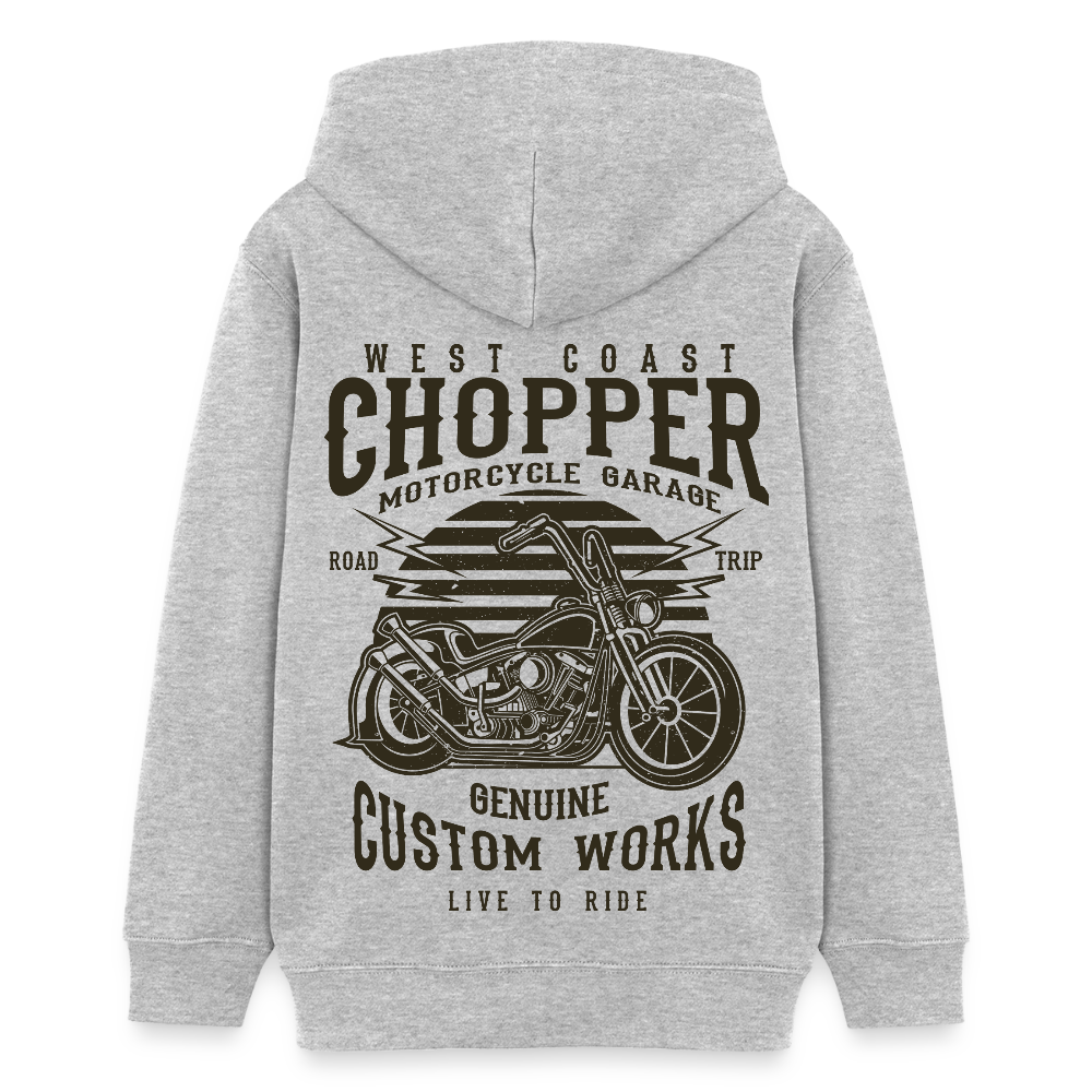 Stanley/Stella Tiener bio-hoodie Mini Cruiser - grijs gemêleerd