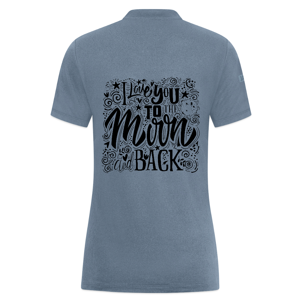 JAKO Vrouwen poloshirt Pro Casual - blauwgrijs
