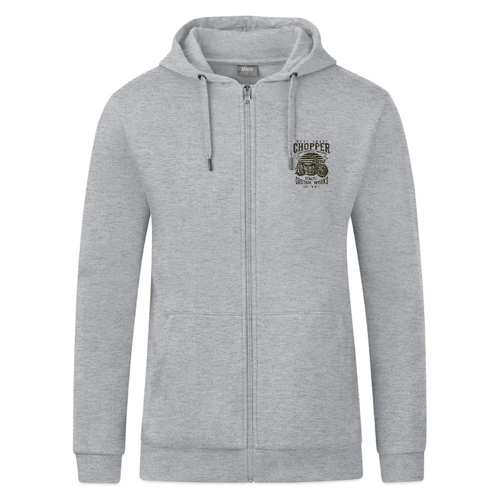 JAKO Ziphoodie Organic - grijs gemêleerd
