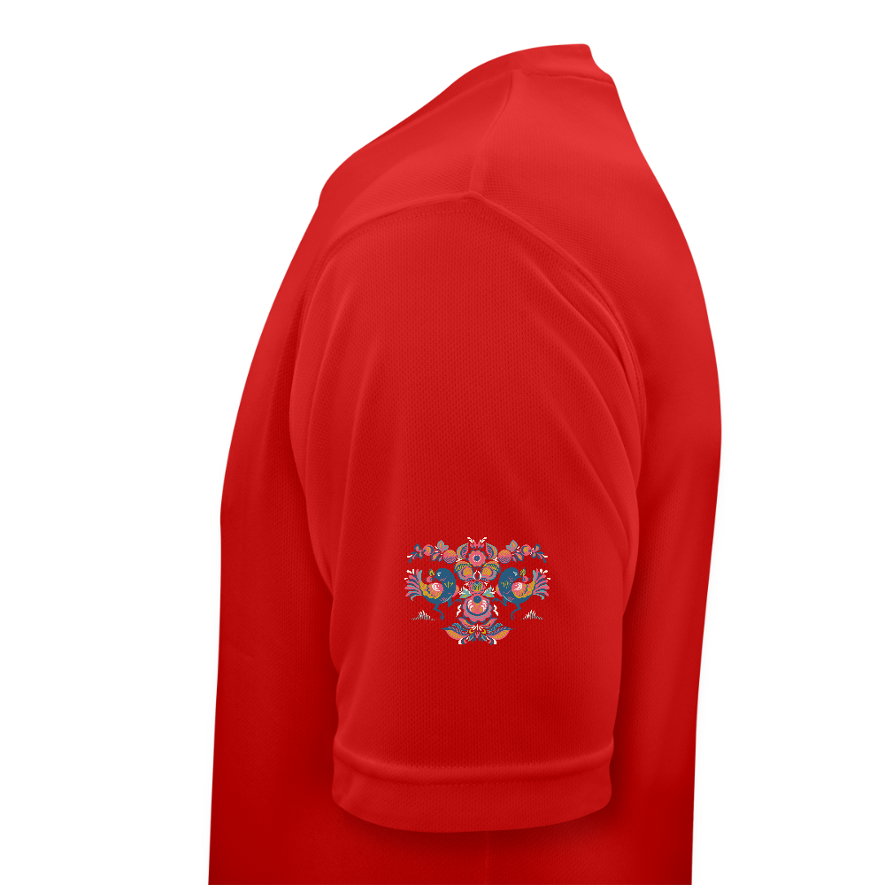 Mannen T-shirt ademend actief - rood