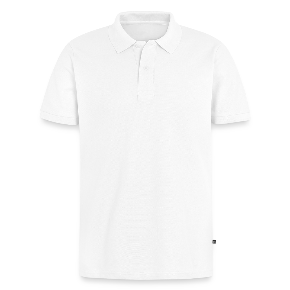 Mannen Premium Bio Poloshirt - wit