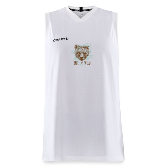 CRAFT Progress kinder-basketbalshirt - wit