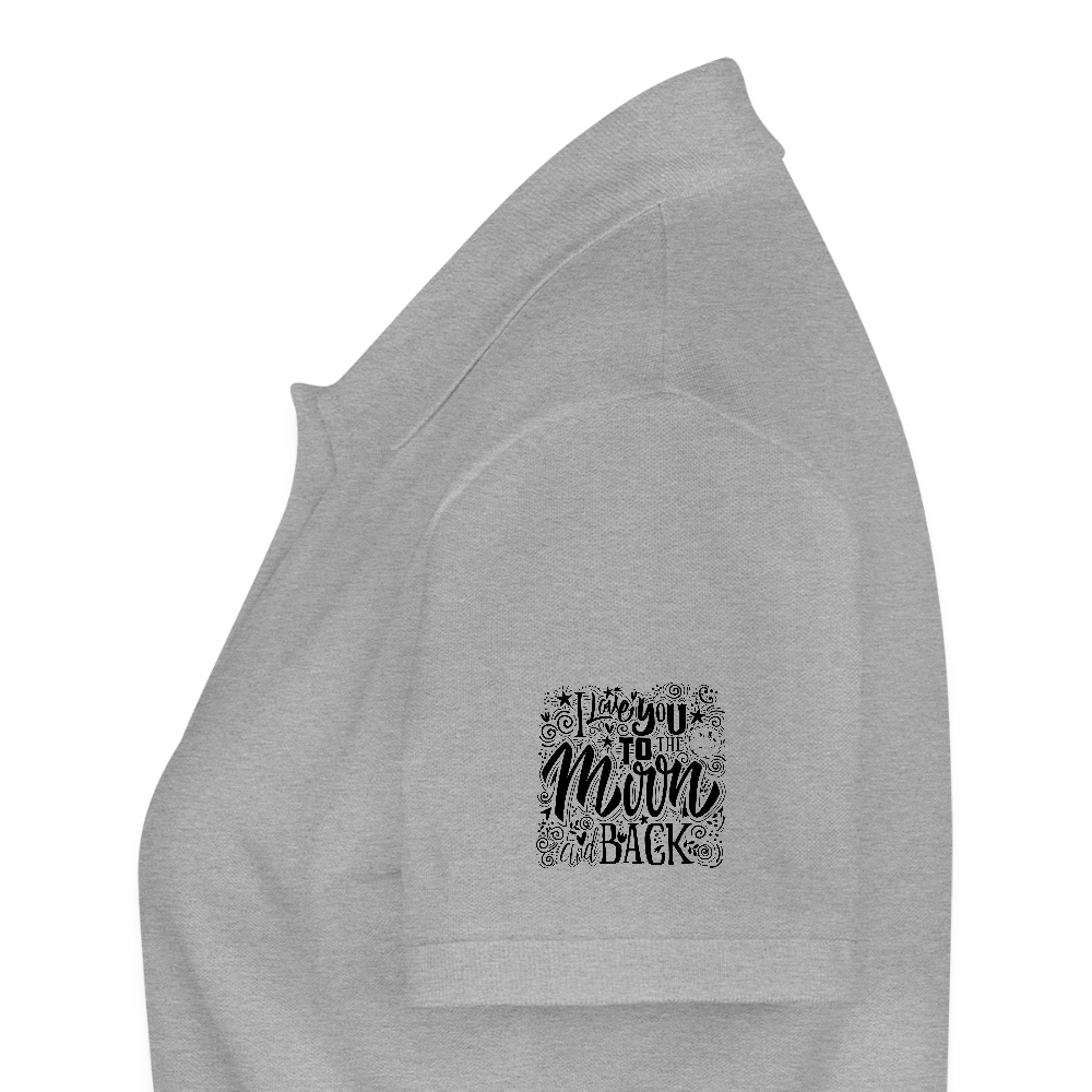 Vrouwen Premium Bio Poloshirt - grijs gemêleerd