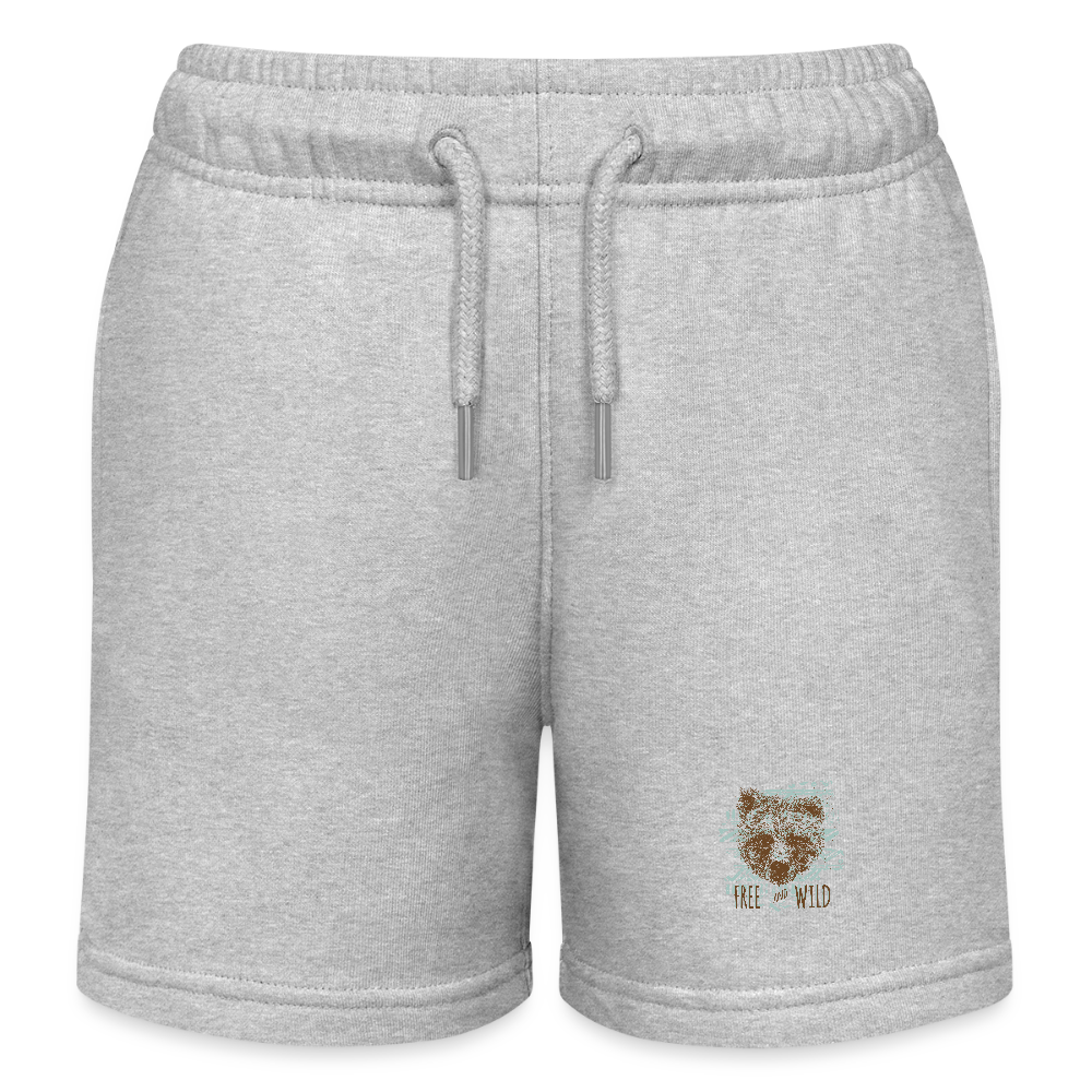 Stanley/Stella Kinder-bio-joggingshorts MINI BOLTER - grijs gemêleerd