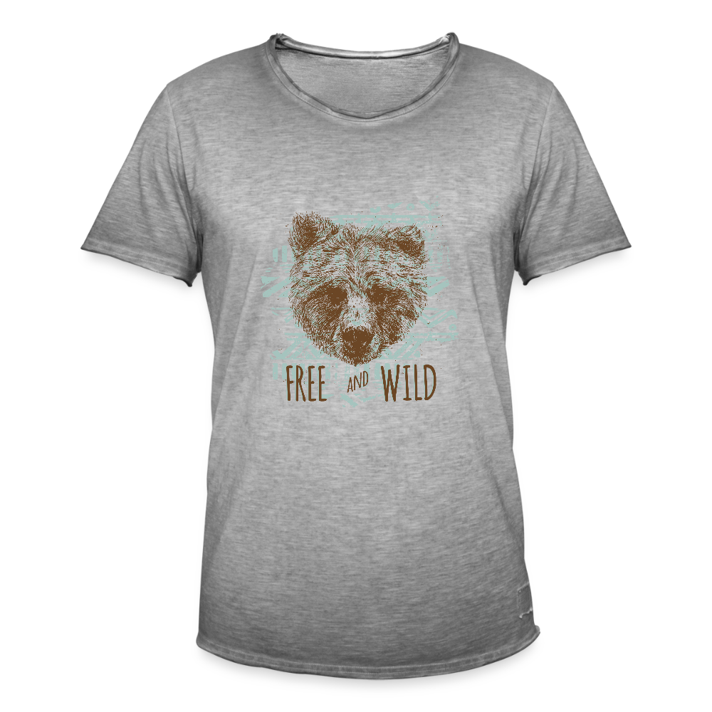 Mannen Vintage T-shirt - vintage grijs
