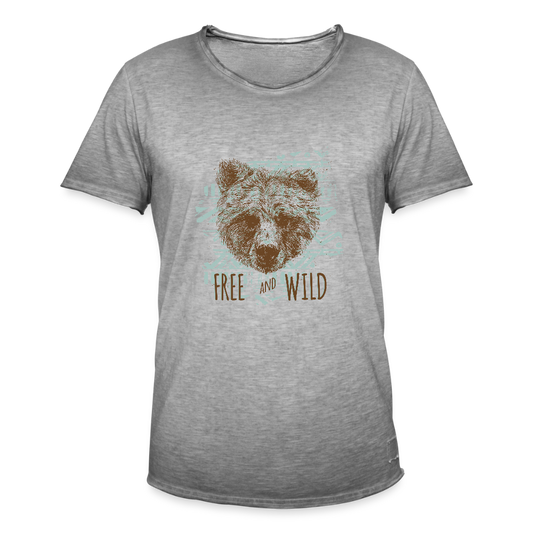 Mannen Vintage T-shirt - vintage grijs