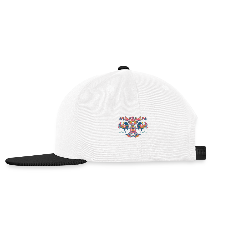 Snapback cap - wit/zwart