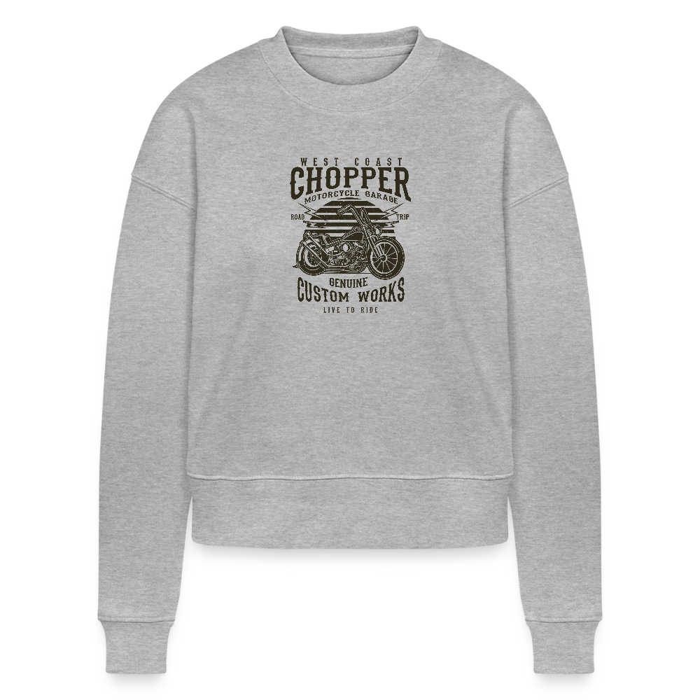 Stanley/Stella Cropped vrouwen bio sweatshirt CROPSTER - grijs gemêleerd