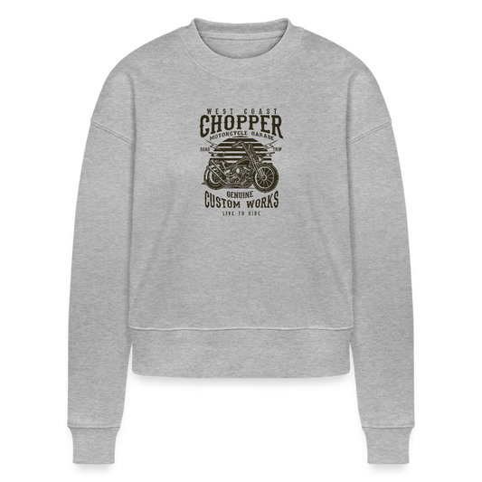 Stanley/Stella Cropped vrouwen bio sweatshirt CROPSTER - grijs gemêleerd