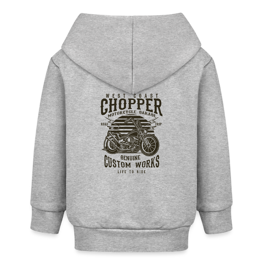 Stanley/Stella Bio zip-hoodie BABY CONNECTOR - grijs gemêleerd