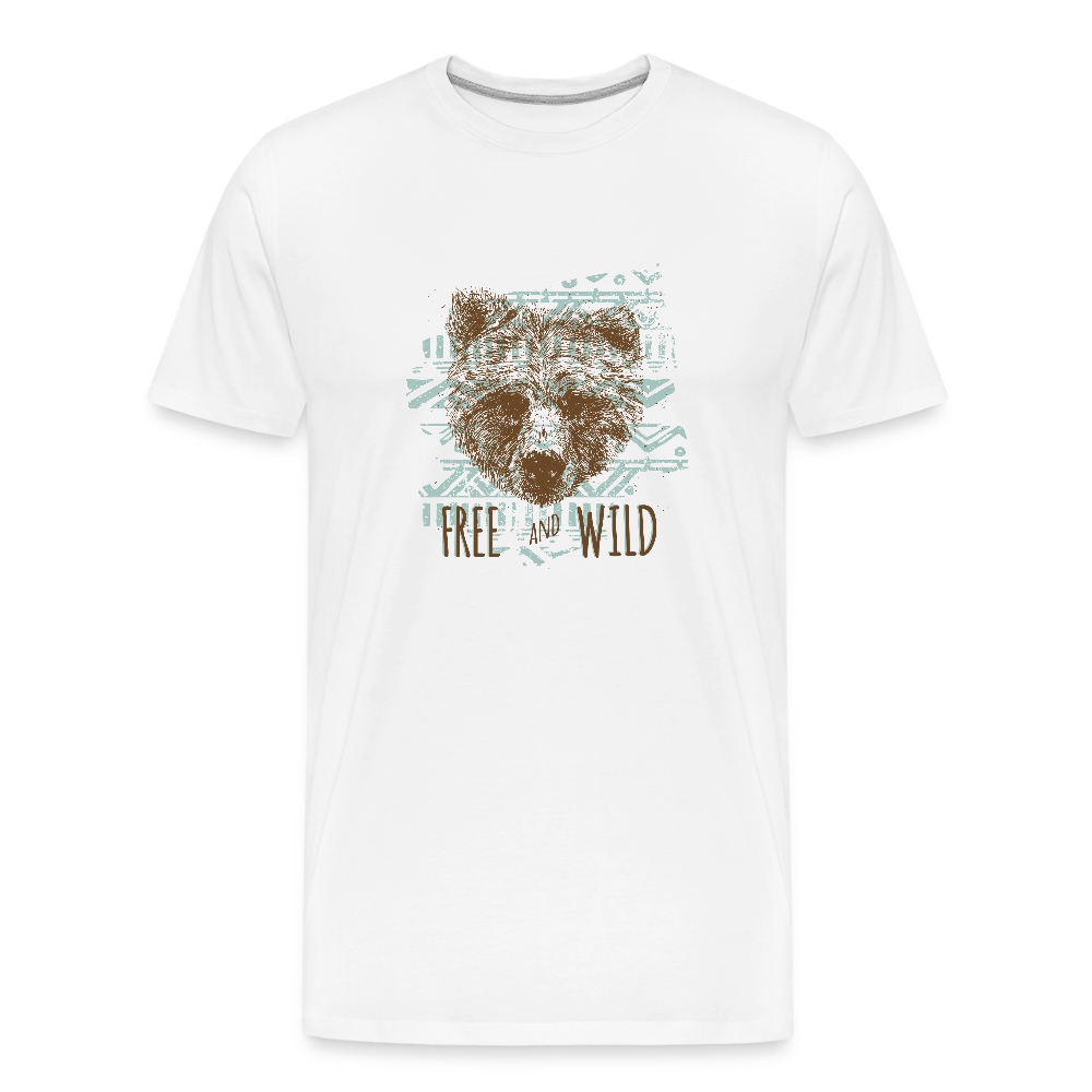 Mannen premium biologisch T-shirt - wit