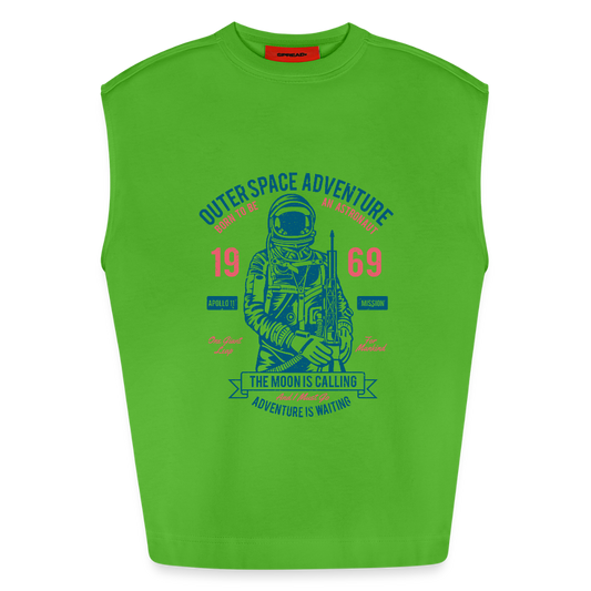 Heavyweight oversized organic tanktop made in EU Unisex - Apple Neon