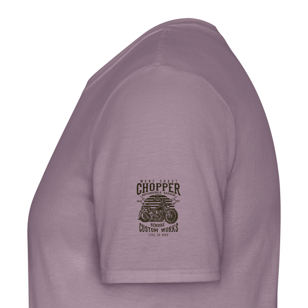 Mannen T-shirt - paarsgrijs 