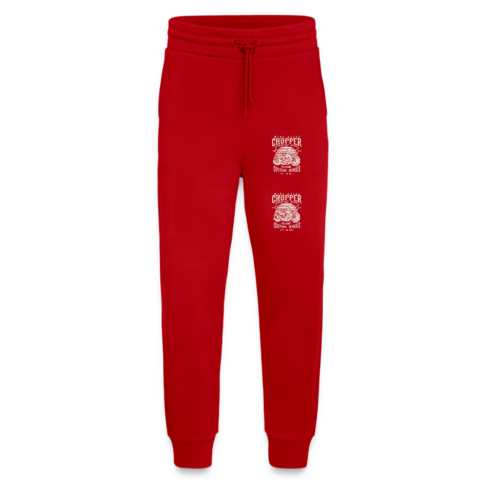 Organic relaxed joggingbroek made in EU - rood