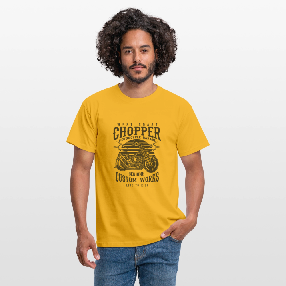 Mannen T-shirt - geel