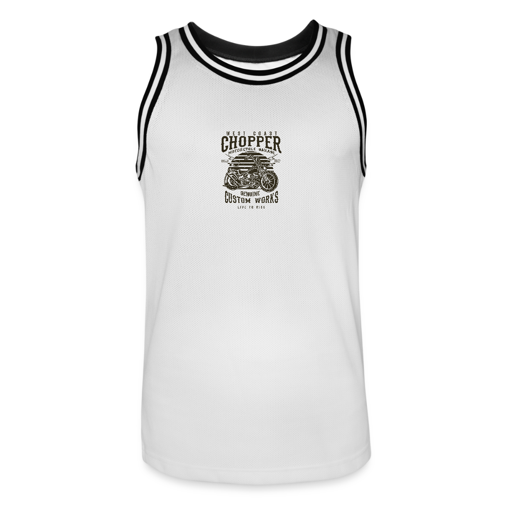 Mannen basketbal shirt - wit/zwart