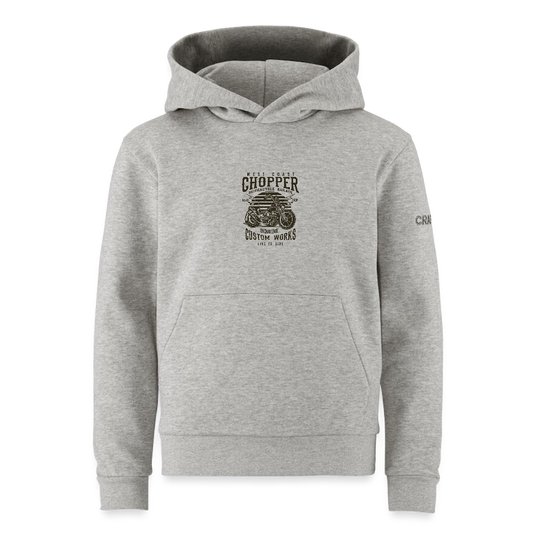 CRAFT Community 2.0 tieners hoodie - grijs gemêleerd