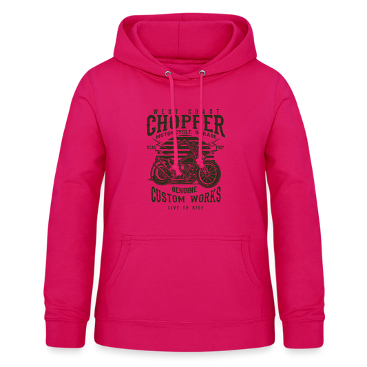 Vrouwen hoodie - donker roze