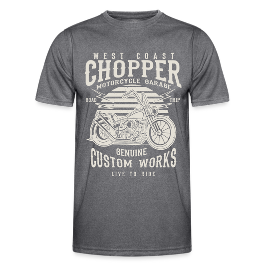Functioneel T-shirt voor mannen - donkere melange 