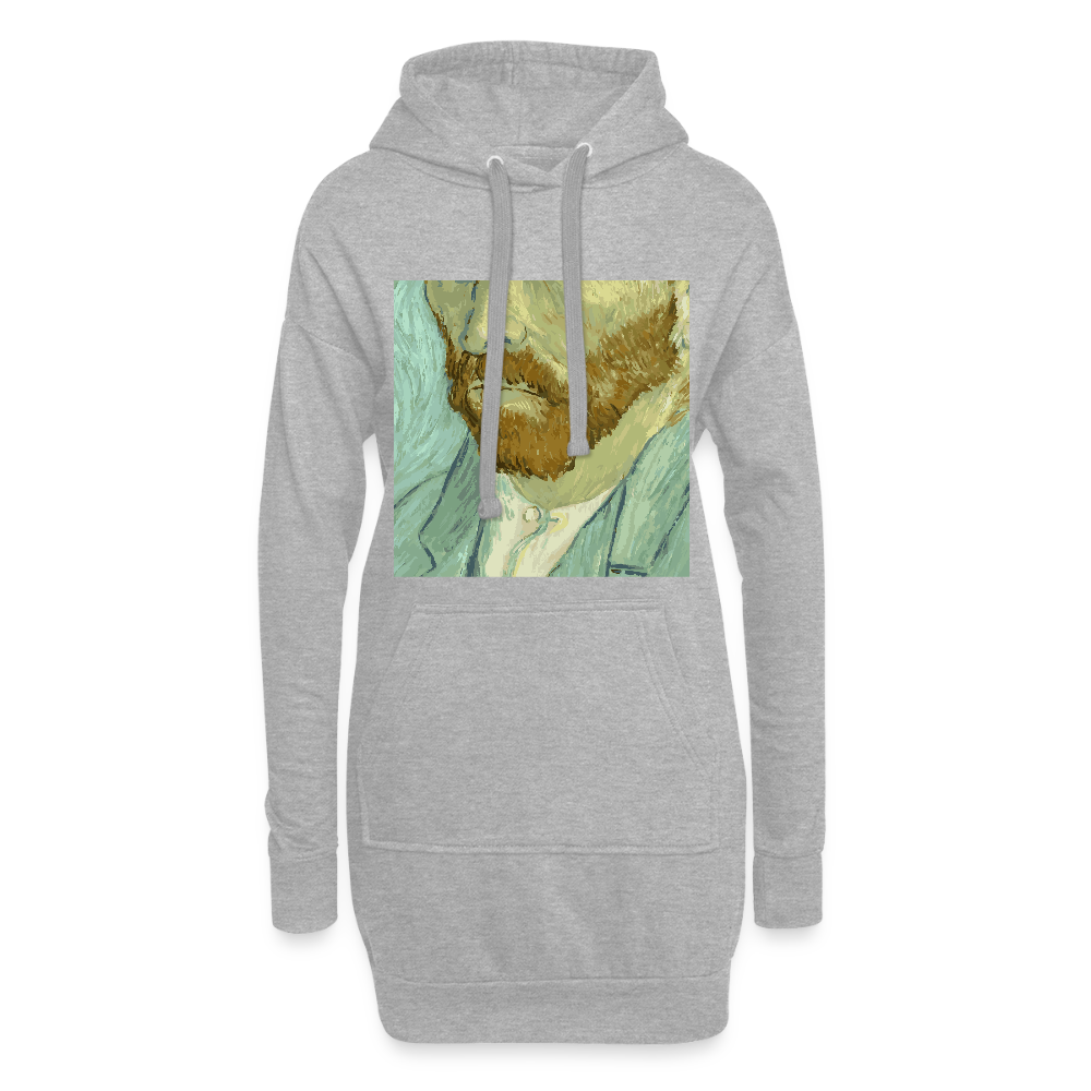 Hoodiejurk - grijs gemêleerd