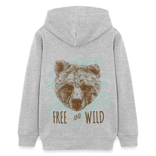 Stanley/Stella Tiener bio-hoodie Mini Cruiser - grijs gemêleerd