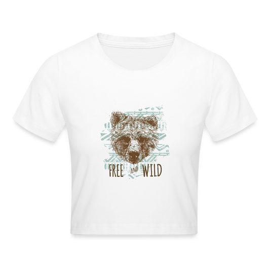 Cropped T-Shirt - wit