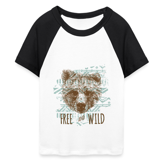 Vrouwen cropped Baby Tee - wit/zwart
