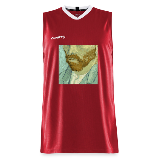CRAFT Progress kinder-basketbalshirt - donkerrood