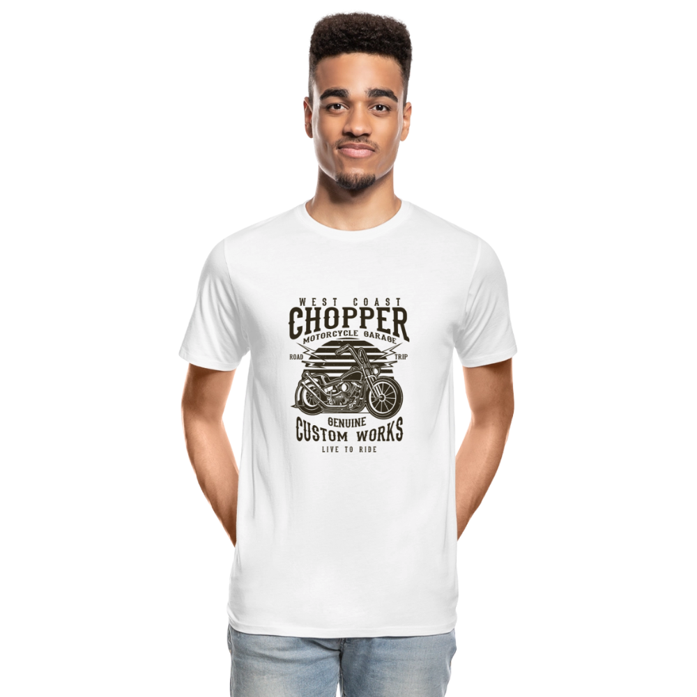 Mannen premium biologisch T-shirt - wit