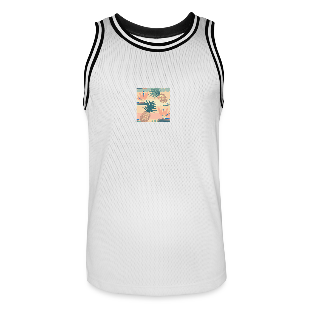 Mannen basketbal shirt - wit/zwart