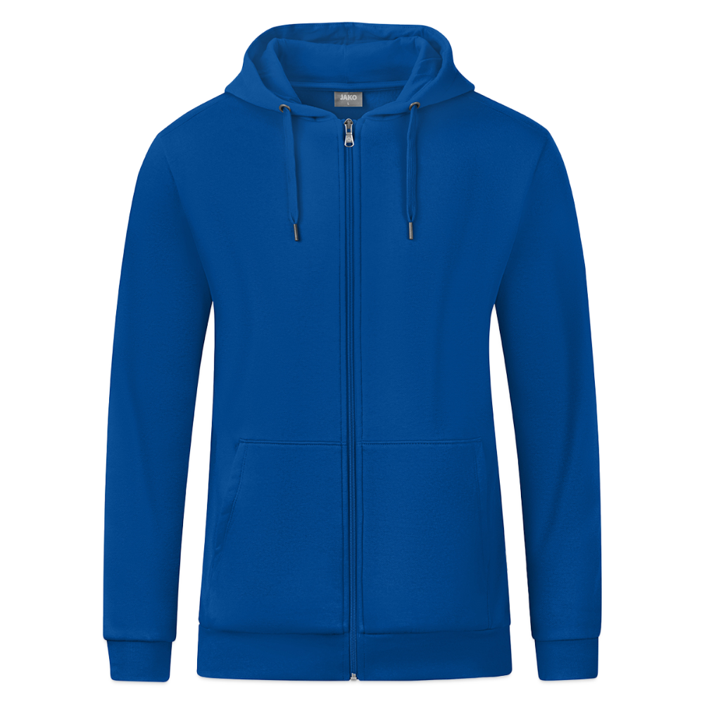 JAKO Ziphoodie Organic - blauw