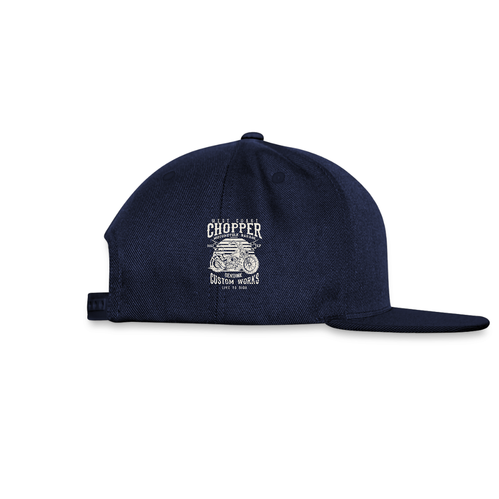 Snapback cap - navy/navy