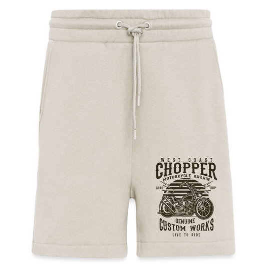 Organic relaxed shorts made in EU - WARM CLAY