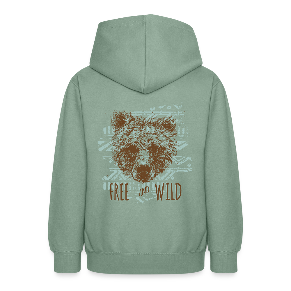 Teenager hoodie - grijsgroen