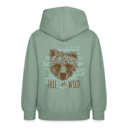 Teenager hoodie - grijsgroen