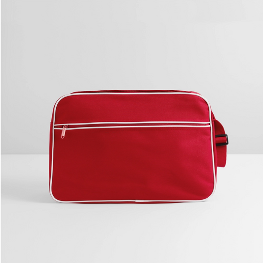Retro-tas - rood/wit