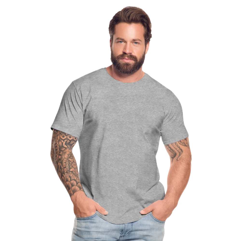 Mannen premium biologisch T-shirt - grijs gemêleerd